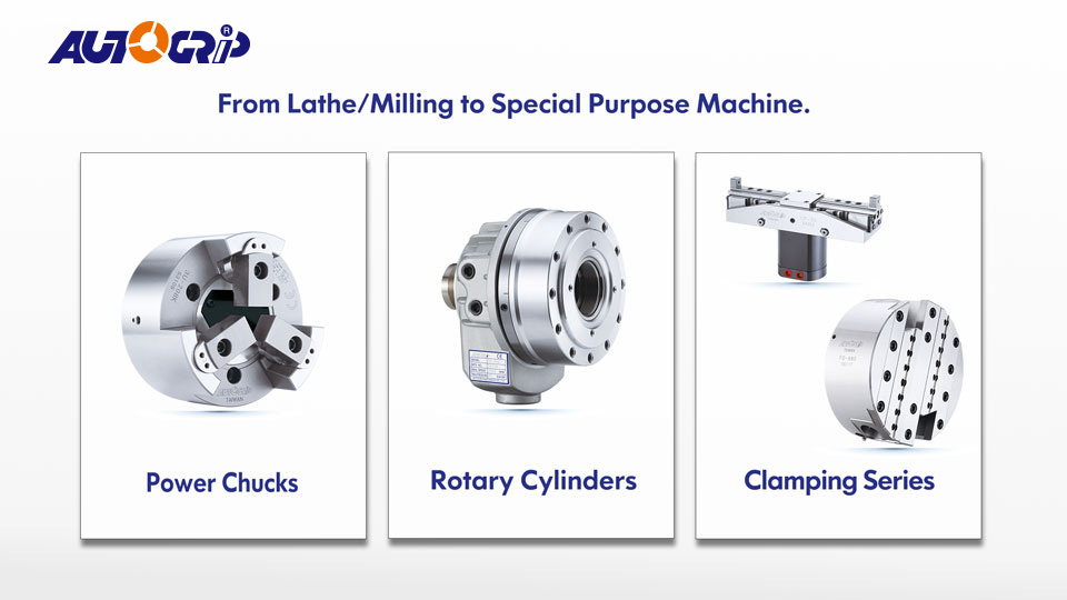 AUTOGRIP® turning chuck, milling machine chuck, metal lathe chuck for lathes, milling machine and other special purpose machine