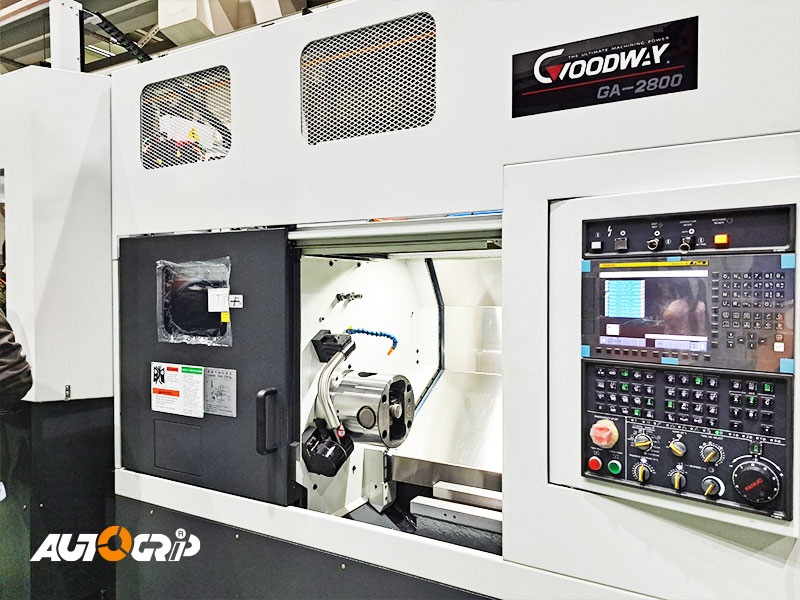 Autogrip collaborated with Goodway Machinery to provide a solution for a Bulgarian manufacturer of double-way valve-type pipe fittings