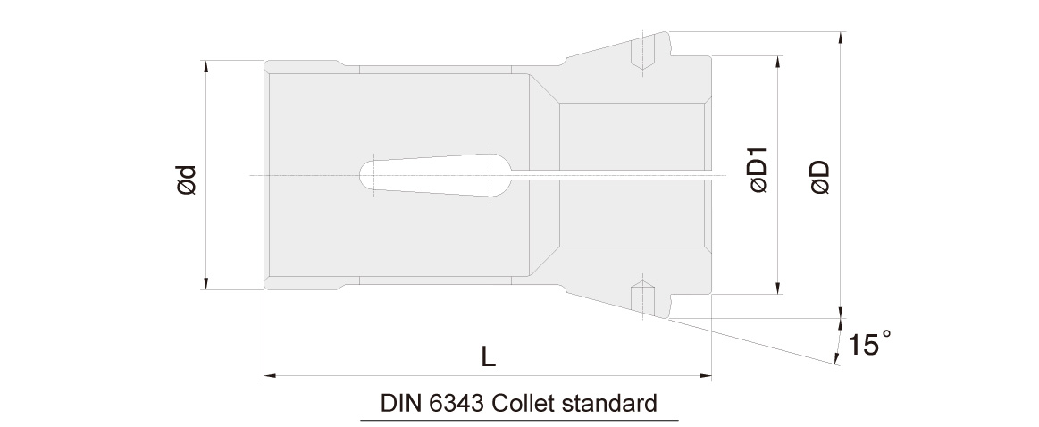 DIN 6343 Spring Collet Standard