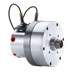 Compact style Rotary Hydraulic Cylinder with Air Connection and Safety Device